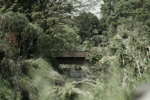 ひっそり佇む備前渠鉄橋。