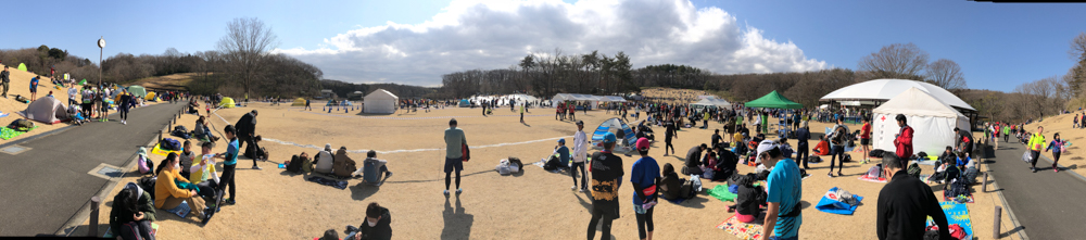 森林公園完走マラソン大会のスタート地点
