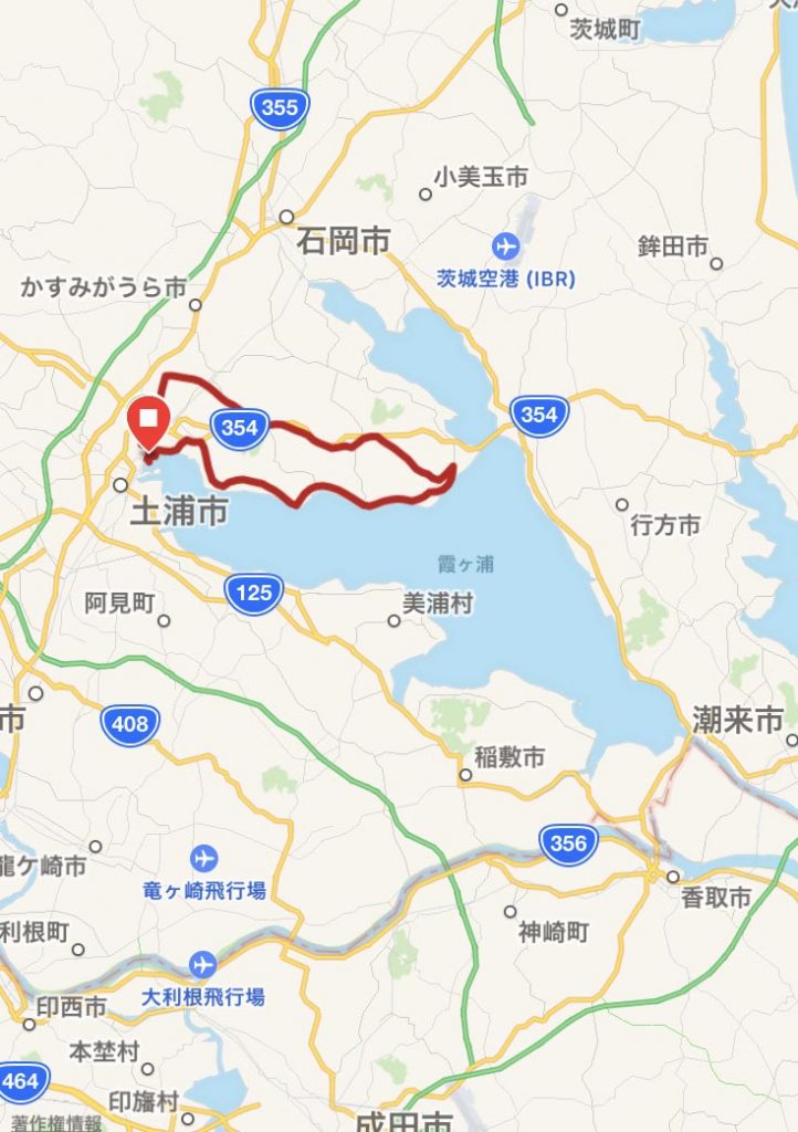 かすみがうらマラソンのコース